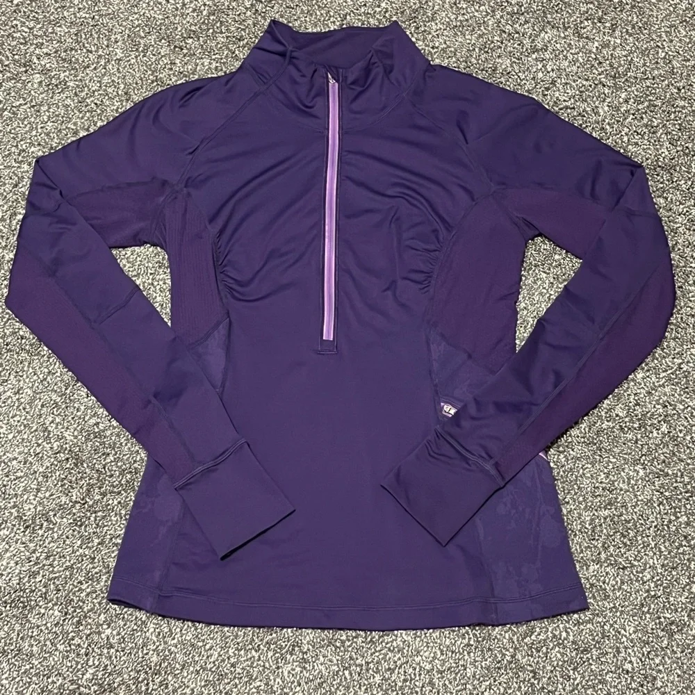 lululemon athletica Half Zip Running Jacket Size 8 - Picture 4 of 10